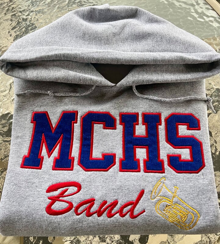School Band Hoodie Embroidered
